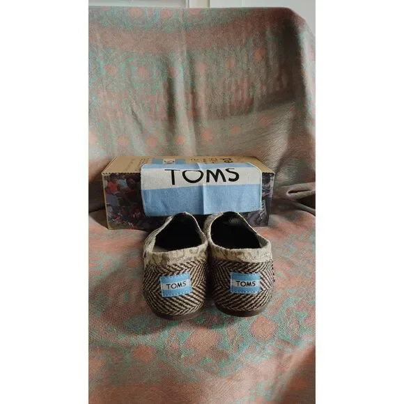 Toms Women's Classics‎ Brown Snow Leopard Flats Size 8.5 - Picture 5 of 7
